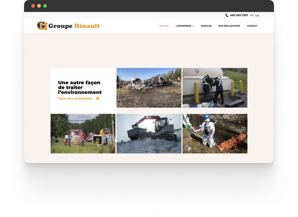 Groupe Hénault screenshot